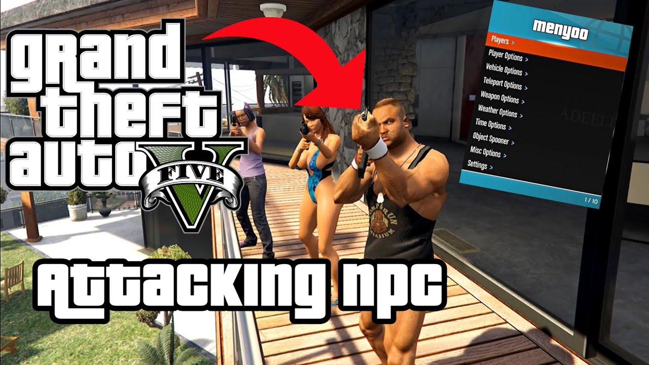 How To Create Attacking NPCs with Menyoo! (GTA 5) PC 2022