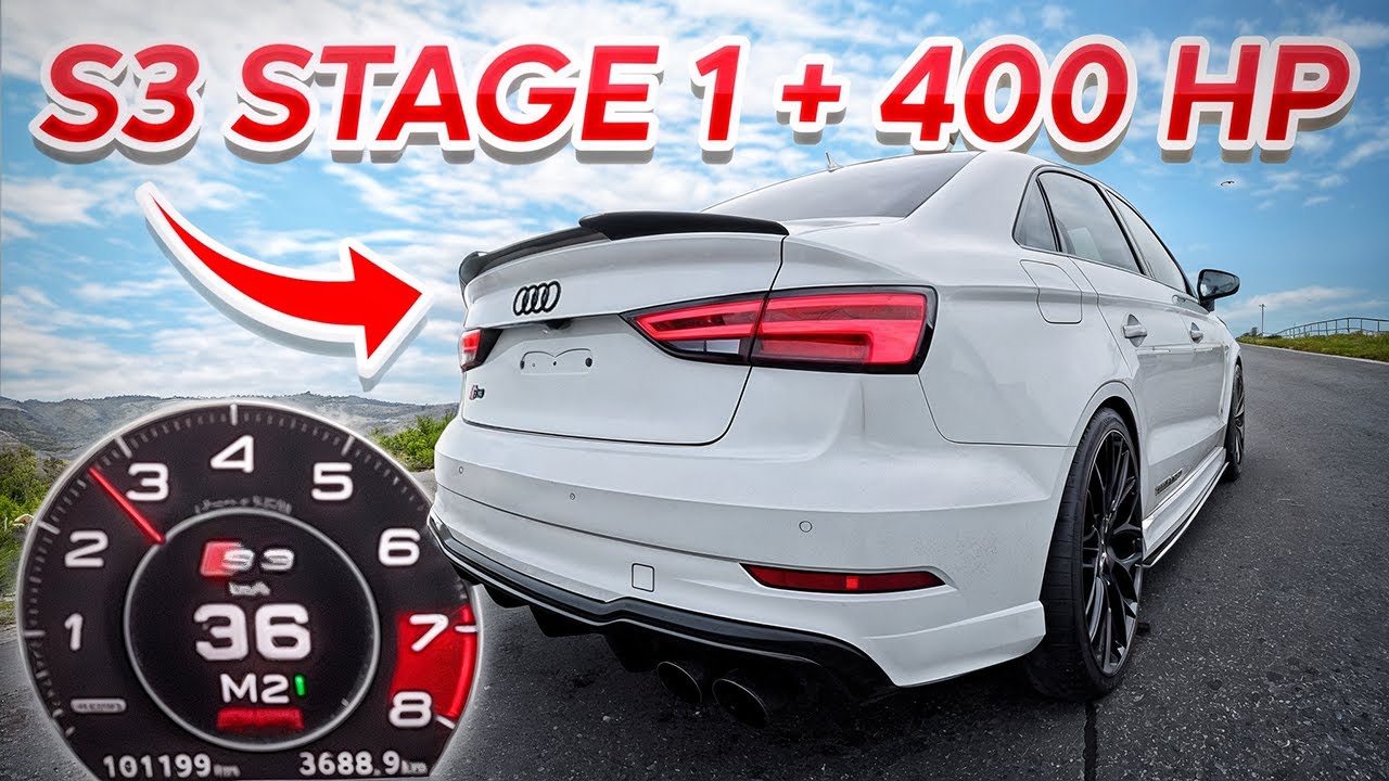 TUNED Audi S3 Stage 1 with Milltek Exhaust Review & Drive | RAW Sound + POV (4K)