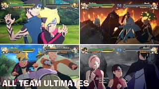 Naruto x Boruto UN Storm Connections - ALL Team Ultimate Jutsus \& Secret Factors (PS5 4K)