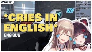 Inui and Furen play Portal 2 and attempt to speak English! (VTuber/NIJISANJI Moments) (Eng Sub)