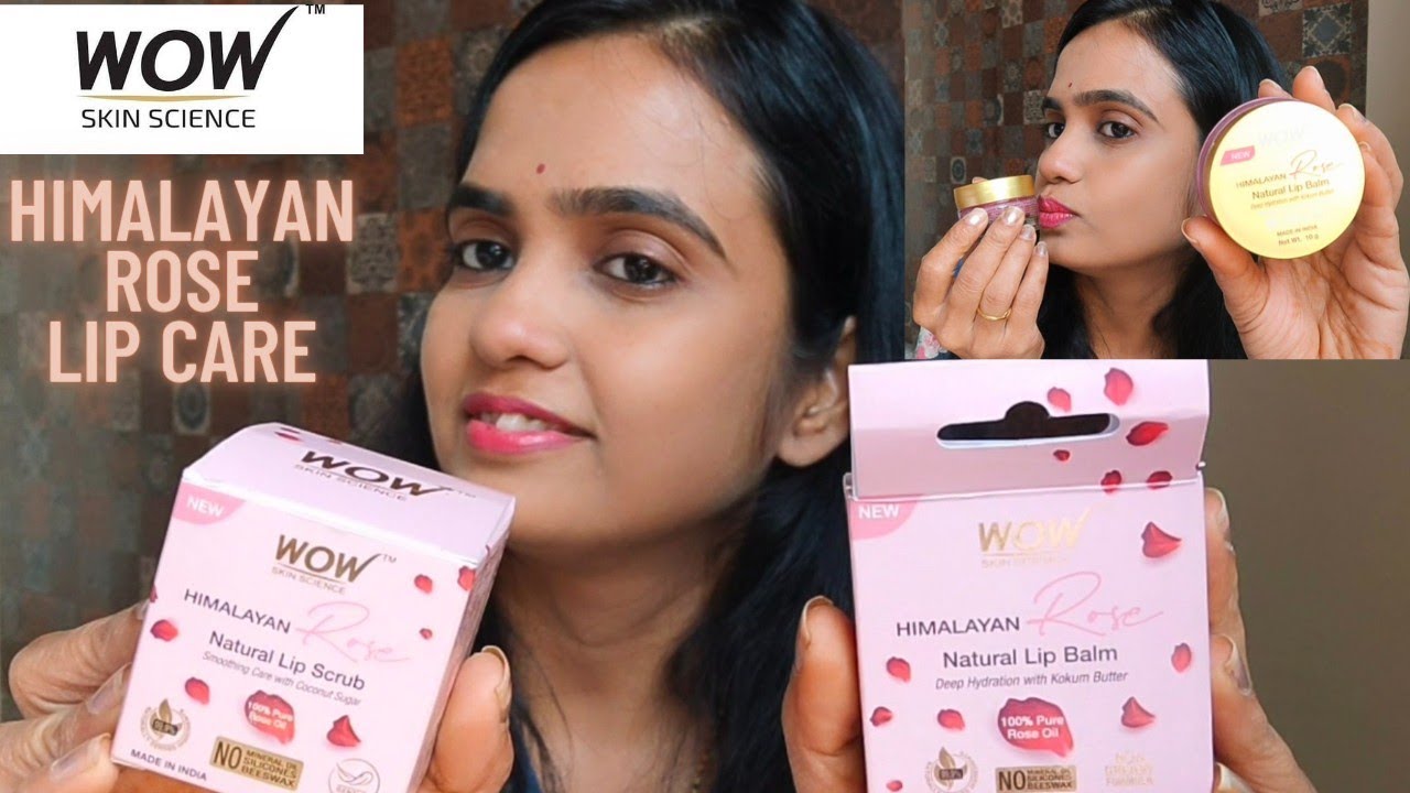 Wow Himalayan Rose lip scrub and lip balm !! Best for dry , chapped and