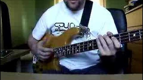 Slap Bass lesson #1 muted open strings