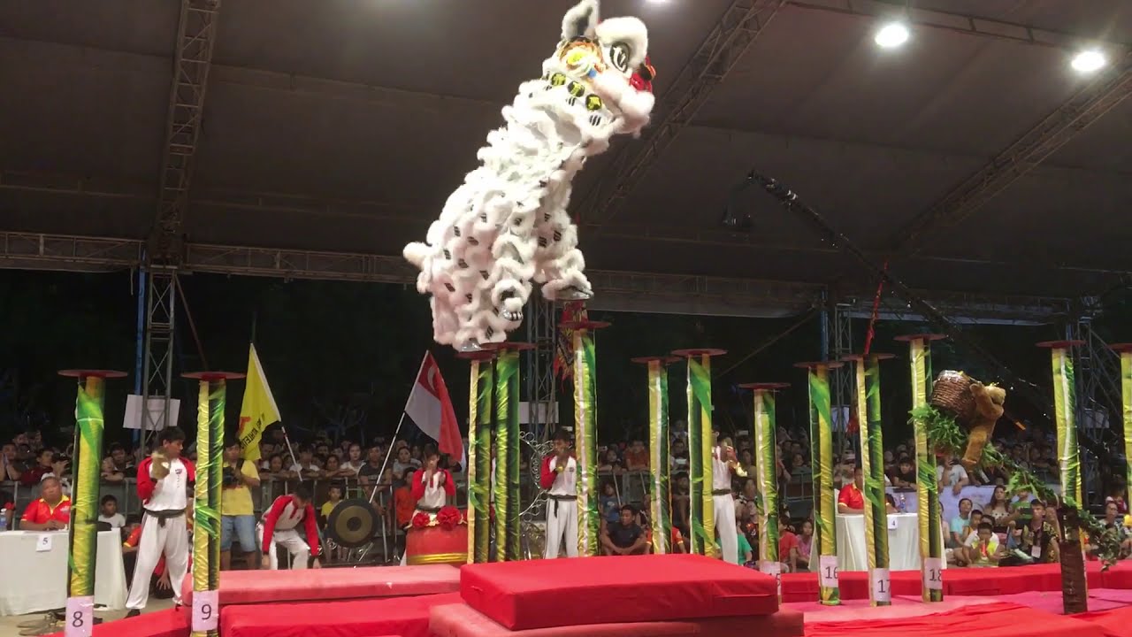 Nhà vô địch giải lân sư rồng quốc tế Helio Center lần I 2018- Yi Wei Singapore 9.16