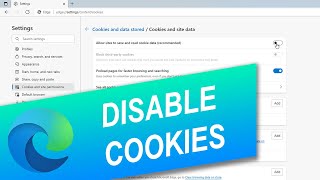 How To Disable Cookies In Edge