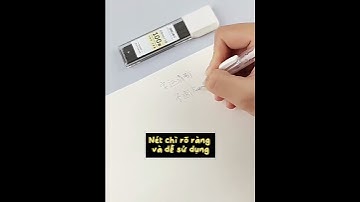 Bút chì bấm Deli kèm đầu tẩy 0.5mm B139 Bút bấm cạnh bút basic thân trong suốt - VPP Tuệ Minh