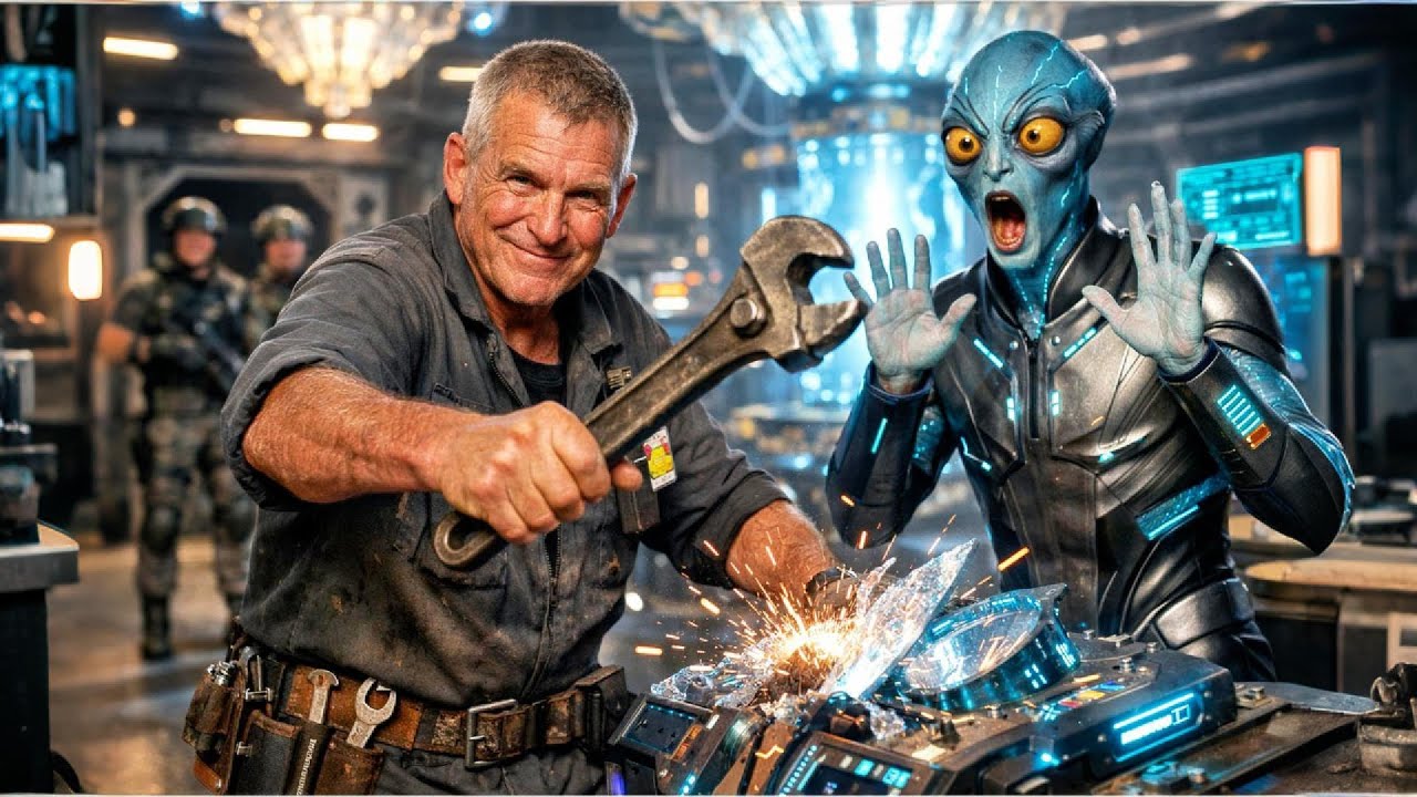 Инопланетный военный корабль потерпел крушение за линией фронта — 60-летний механик починил его г...