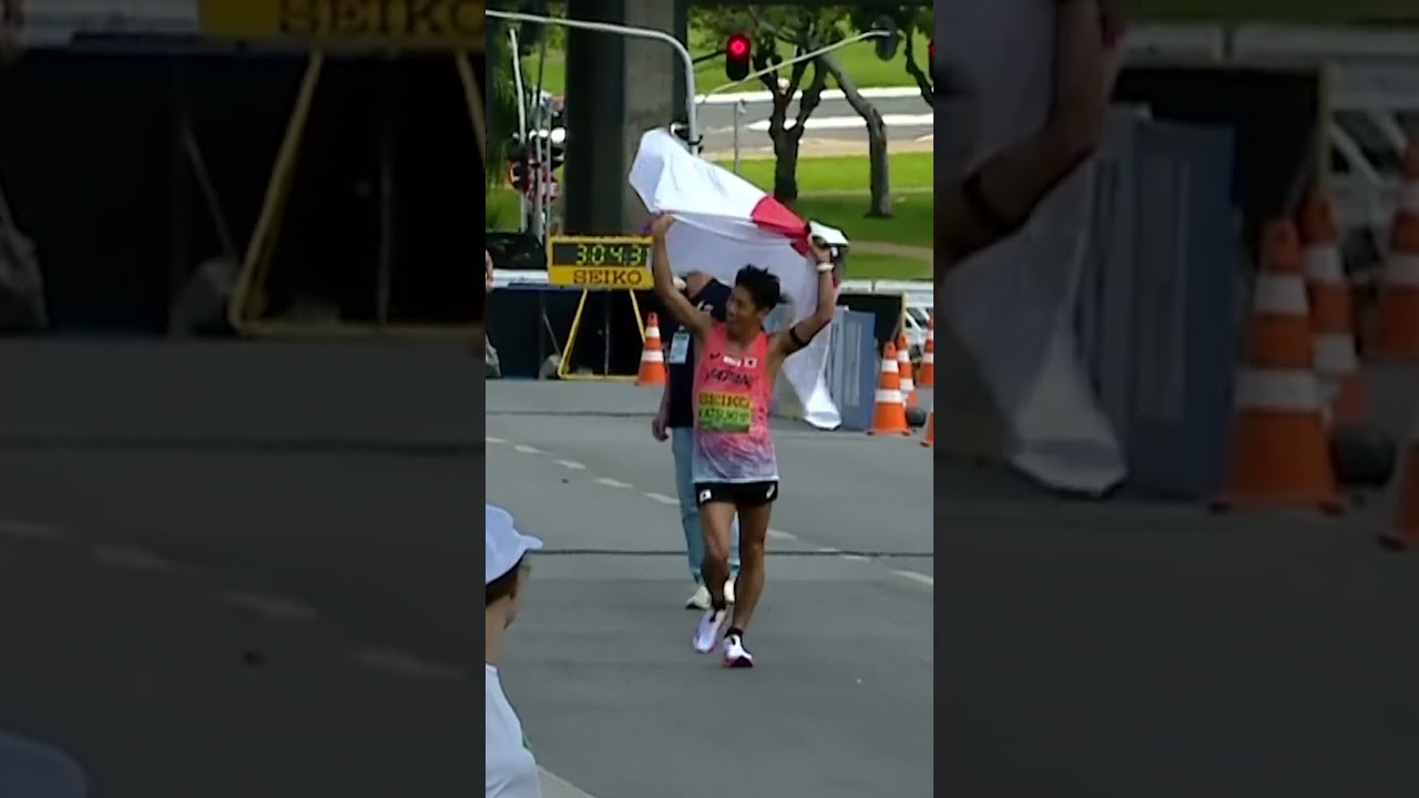 π―π΅βs Hayato Katsuki powered to marathon race walk gold in at the #WorldRaceWalking Champs π₯