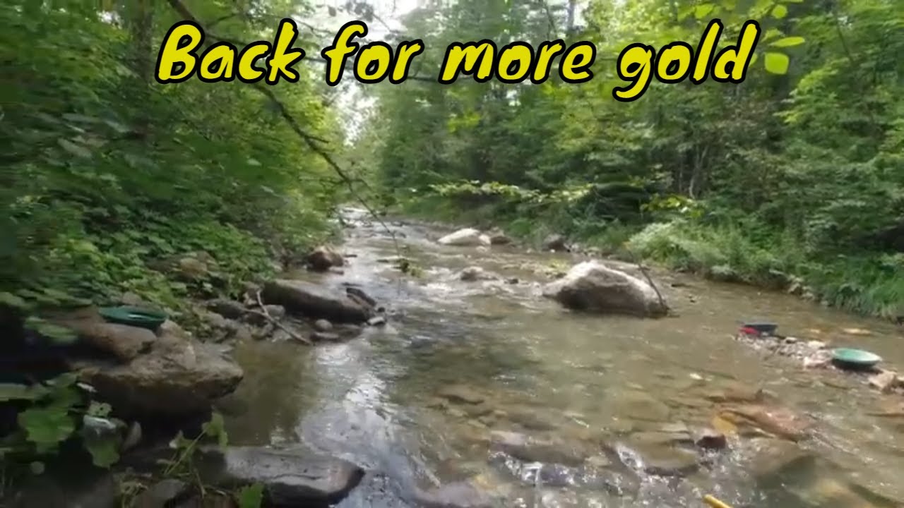 gold panning in vermont on broad brook in Plymouth YouTube