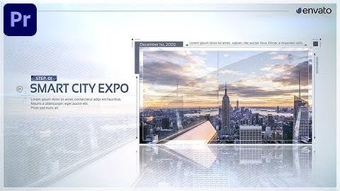 Premiere Pro Template: Clean Architecture - Corporate Slideshow + Free Font