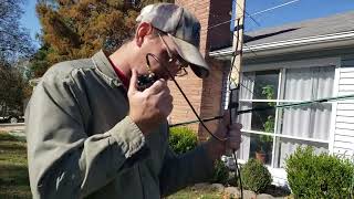 learning to work satellites with 2 HTs and homemade yagi SO-50 nov 1st 2023
