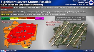 Severe Weather Briefing: November 29, 2022
