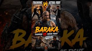 Baraka Training vs Movie Fight 🔥 | Johnny Cage vs Baraka | Mortal Kombat 2 (2026)