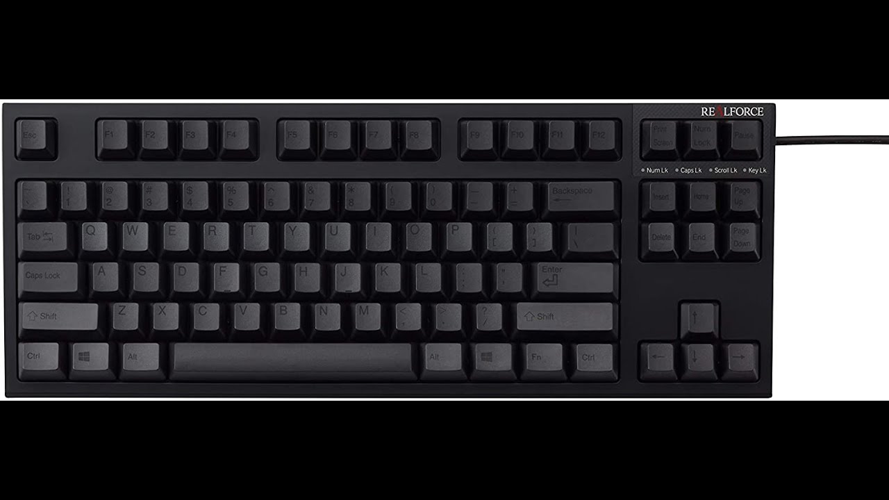 TOPRE REALFORCE TKL PFU LIMITED EDITION - 2MM KEY SPACER + LUBED (SOUND TEST)