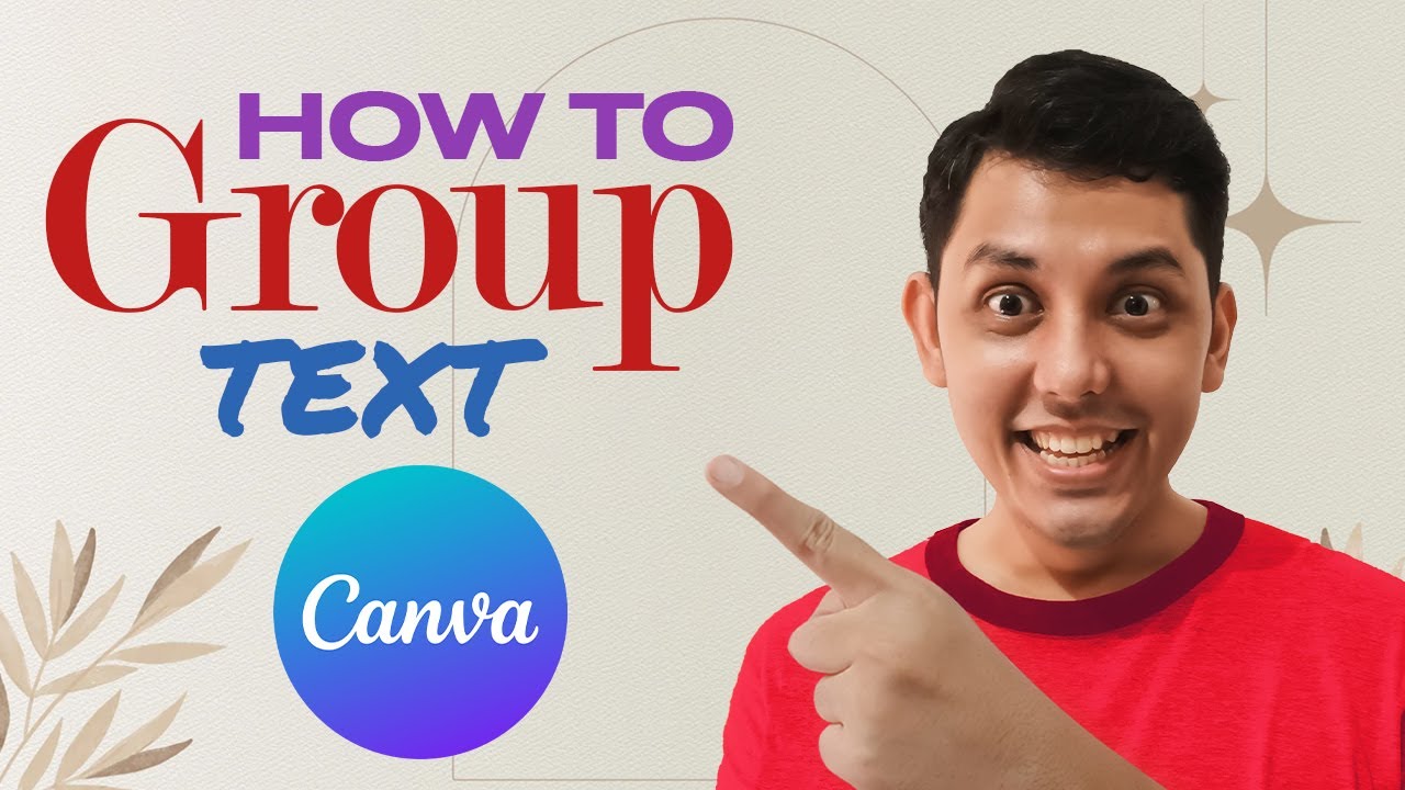 How to Group The Text in Canva PC