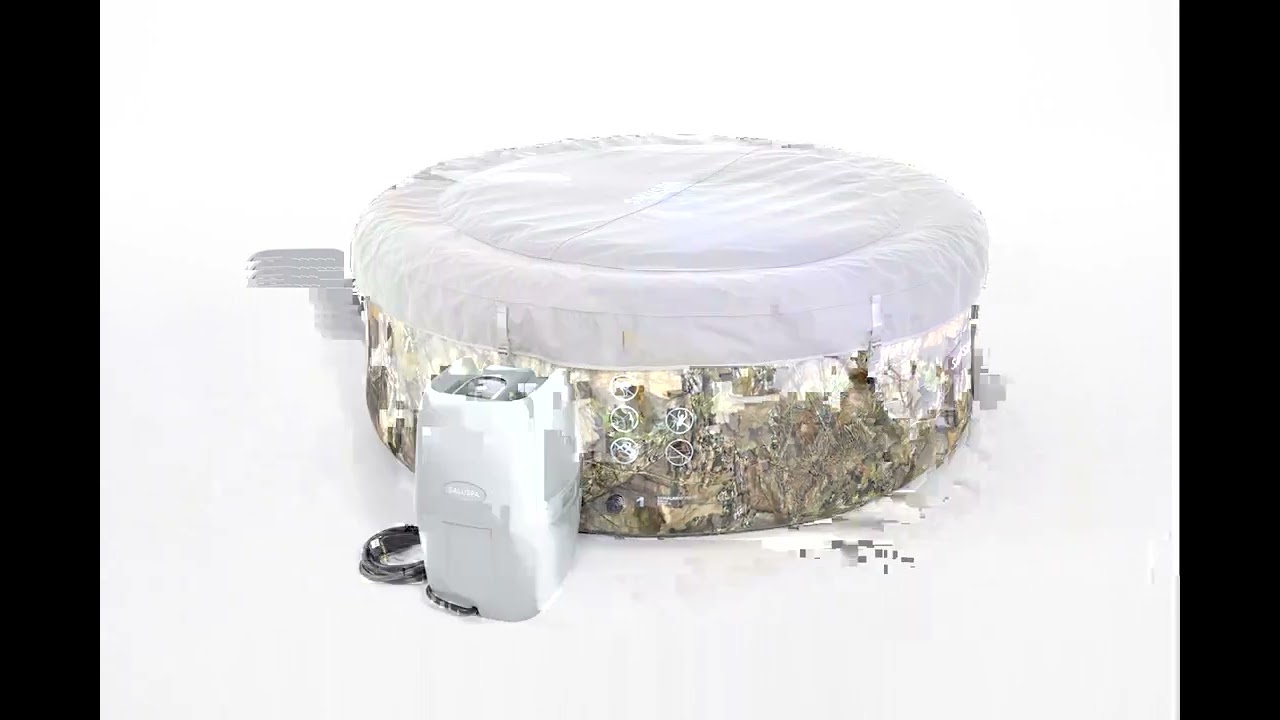 SaluSpa Mossy Oak Inflatable Hot Tub 360 Spin YouTube