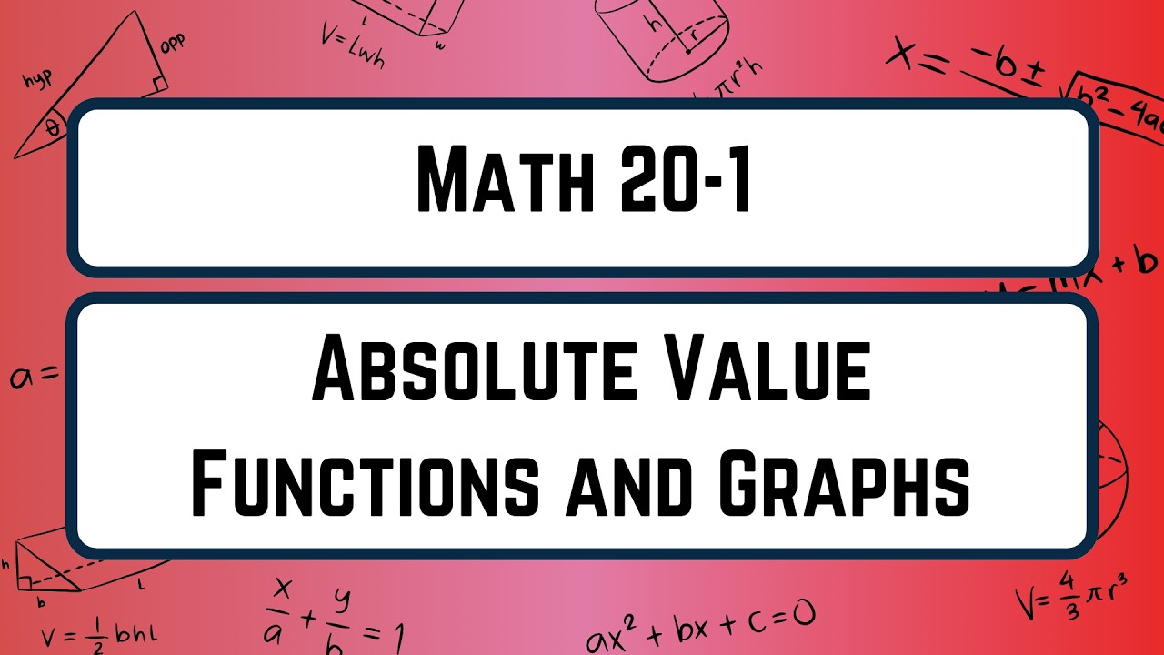 2 - Absolute Value Functions and Graphs - YouTube