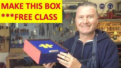 Make A Simple Plywood Box With A sliding Lid: New Free Skillshare Class (Link below)