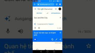 SEX AND THE CITY  on VIETNAMESE ?? [?Google-Translator?]