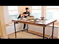 The Industrial Farm Table - Easy DIY Project