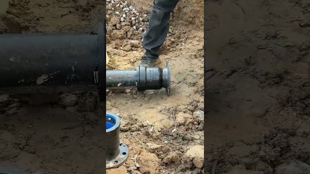 The process of installing water pipes