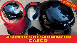 CÓMO DESARMAR CASCO DE MOTO | LS2 RAPID | FÁCIL Y RÁPIDO| TUTORIALES | MASSIOSARE