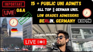 Visa, Admissions, APS | How easy are German ?? Public Universities to get admissions?  Reality  |
