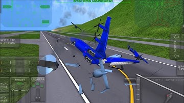 Runway collision compilation in Turboprop Flight Simulator #2