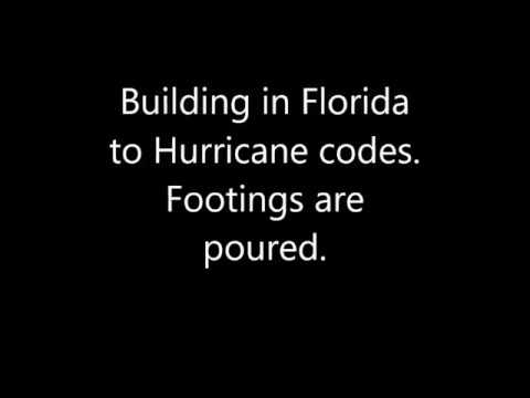Building in Florida to Hurricane codes, Footings are poured!!