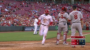 STL@CIN: Cabrera hits a sacrifice fly, scoring Suarez