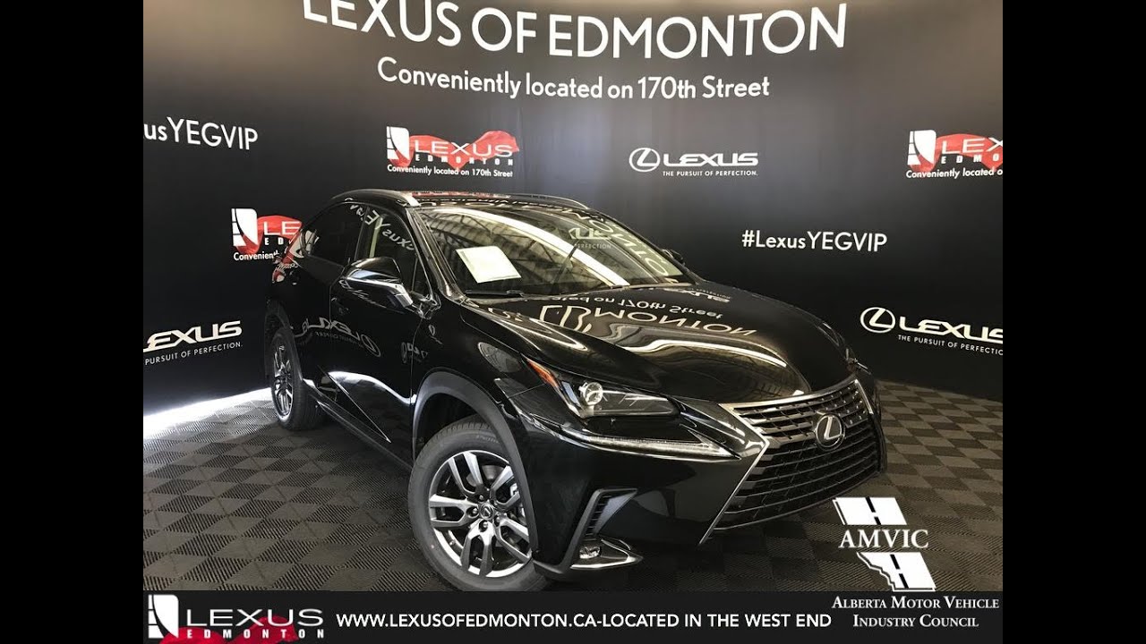 Black 2019 Lexus Nx 300 Premium Package Review Edmonton Alberta Lexus Of Edmonton New