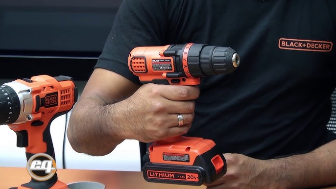 BLACK+DECKER 20-Volt MAX* Lithium-Ion Cordless Drill, LD120CWM 