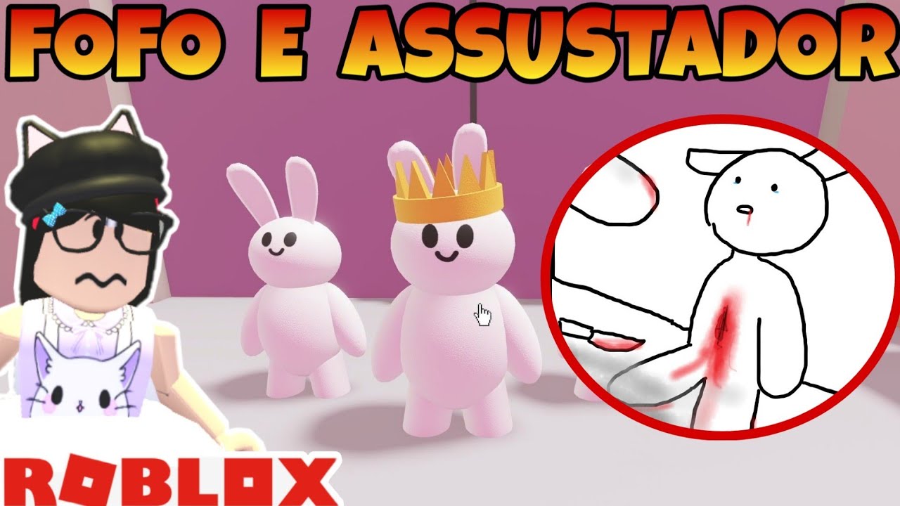 CUIDADO COM ESSE JOGO CONSEGUI ESCAPAR do REI COELHO (Bunnytale Roblox)  