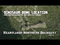 Heartlands northern boundary  dinosaur bone location rdrii