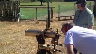 Bulldog Model 1877 Gatling Gun live fire