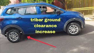 how to increase ground clearance in renault triber