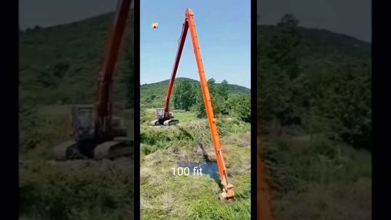 Excavator Long Boom 100fit Opirshadali Fast Vlogs Full Video