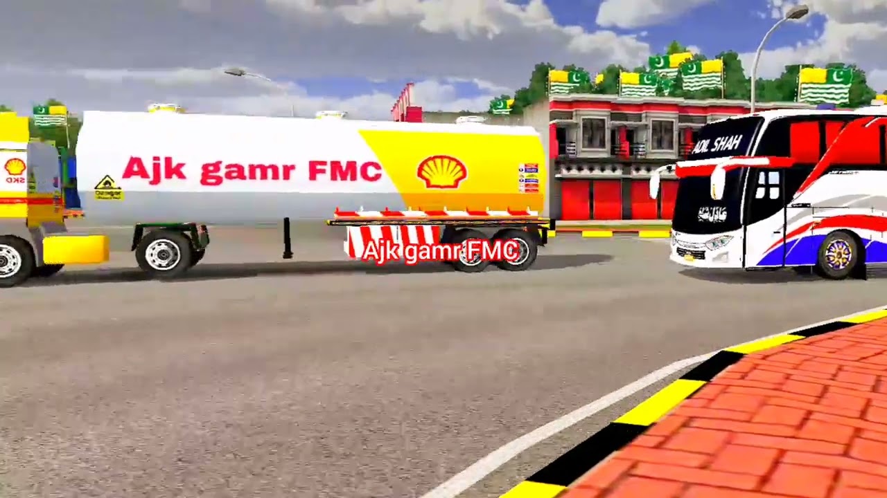 FMC official ki trf sa 3.7.1 Kashmir Obb. First time in bus simulator Indonesia ma Adding 