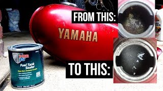 How To: Clean and Seal a Motorcycle Gas Tank | Yamaha RX50 Restoration