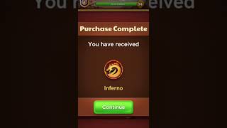 how to collect Inferno Legendary Sticker 249Rs purchase  OMG 😱 Carrom Pool #shots #video #carrompool screenshot 4