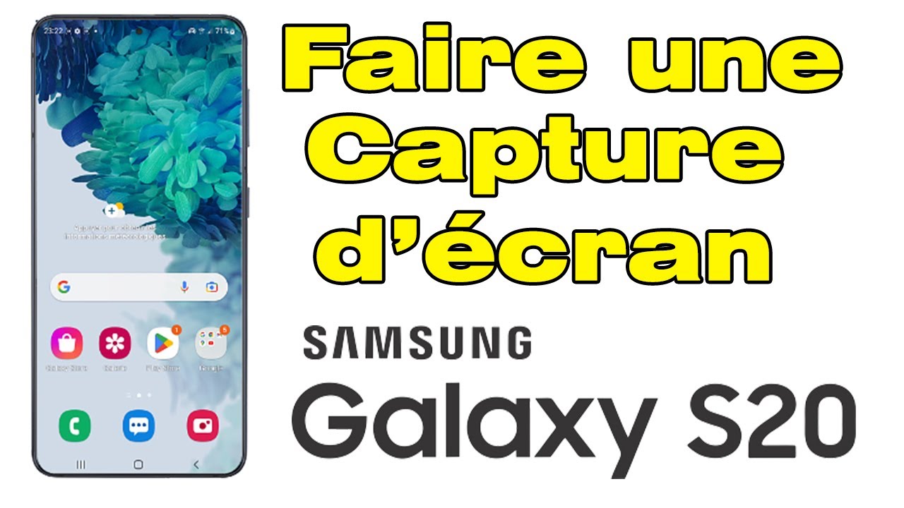 comment faire une capture d'écran sur Samsung S20 - YouTube