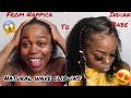 How To 2 Feeder Braid with Natural Curl "CLIP-INS" | Curls Curls Hair | Kells 100%ual