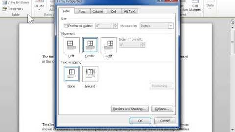 Prevent the Table Column from Resizing as You Type - Word 2010