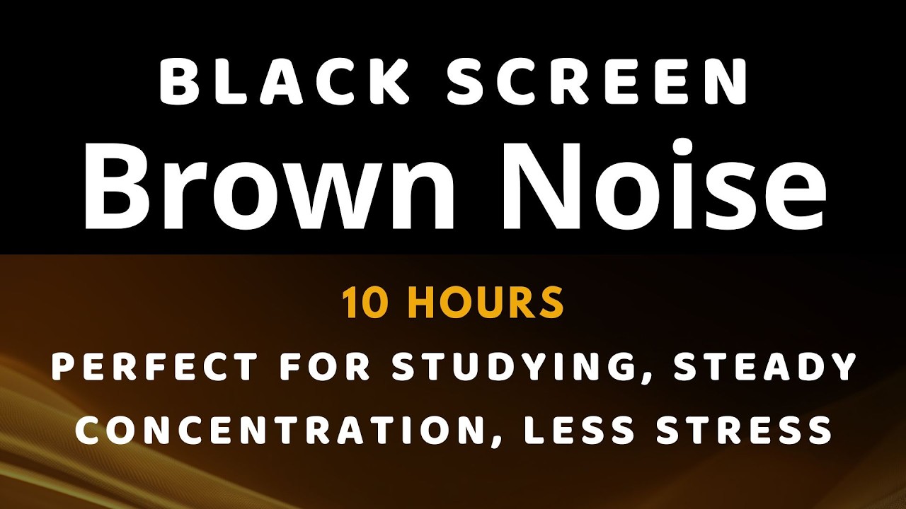 Knock Out Fast - Deep Brown Noise | 10 Hours Black Screen for Ultimate Sleep & Calm