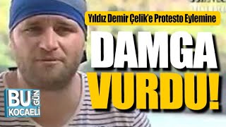 Survivor Serhat Özcan, Yıldız Demir Çelik’e Protesto Eylemine Damga Vurdu! Video Haber