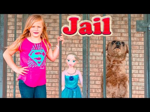 assistant-helps-dog-ryan-in-puppy-get-in-trouble-and-frozen-elsa