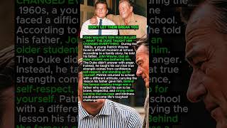 JOHN WAYNE’S SON WAS BULLIED… WHAT THE DUKE TAUGHT HIM CHANGED EVERYTHING 😱 #shorts