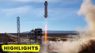 Blue Origin NS14 Launch! (Rocket and Capsule Landing)