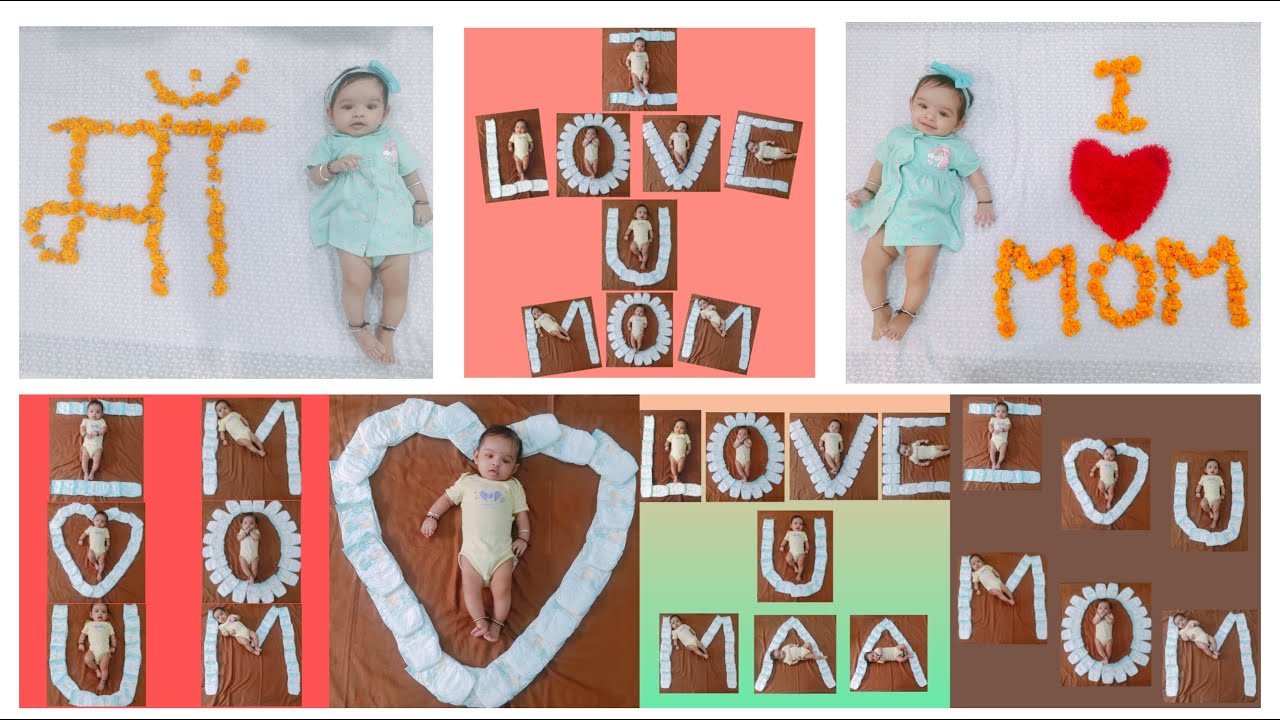 Happy Mother's Day | Mothers Day Theme Baby Photoshoot Ideas At Home | Mothers Day Special themes
