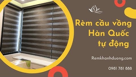 Rèm cầu vồng Hàn Quốc tự động đẹp - hiện đại - đẳng cấp không gian nhà cửa kính. Chuyên rèm cửa đẹp