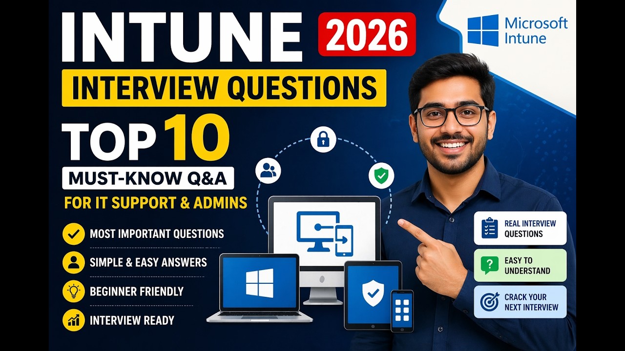 Questions Intune Top 10 Microsoft Intune Interview Questions & Answers | Easy ...